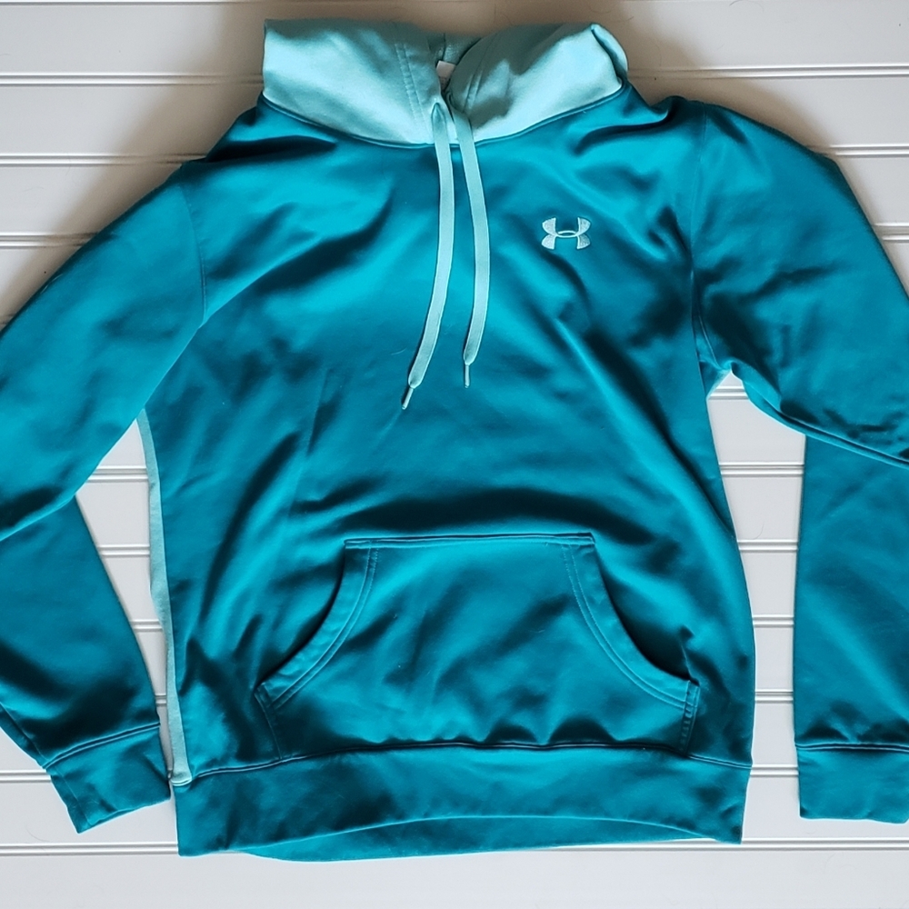 Under armor teal pull over